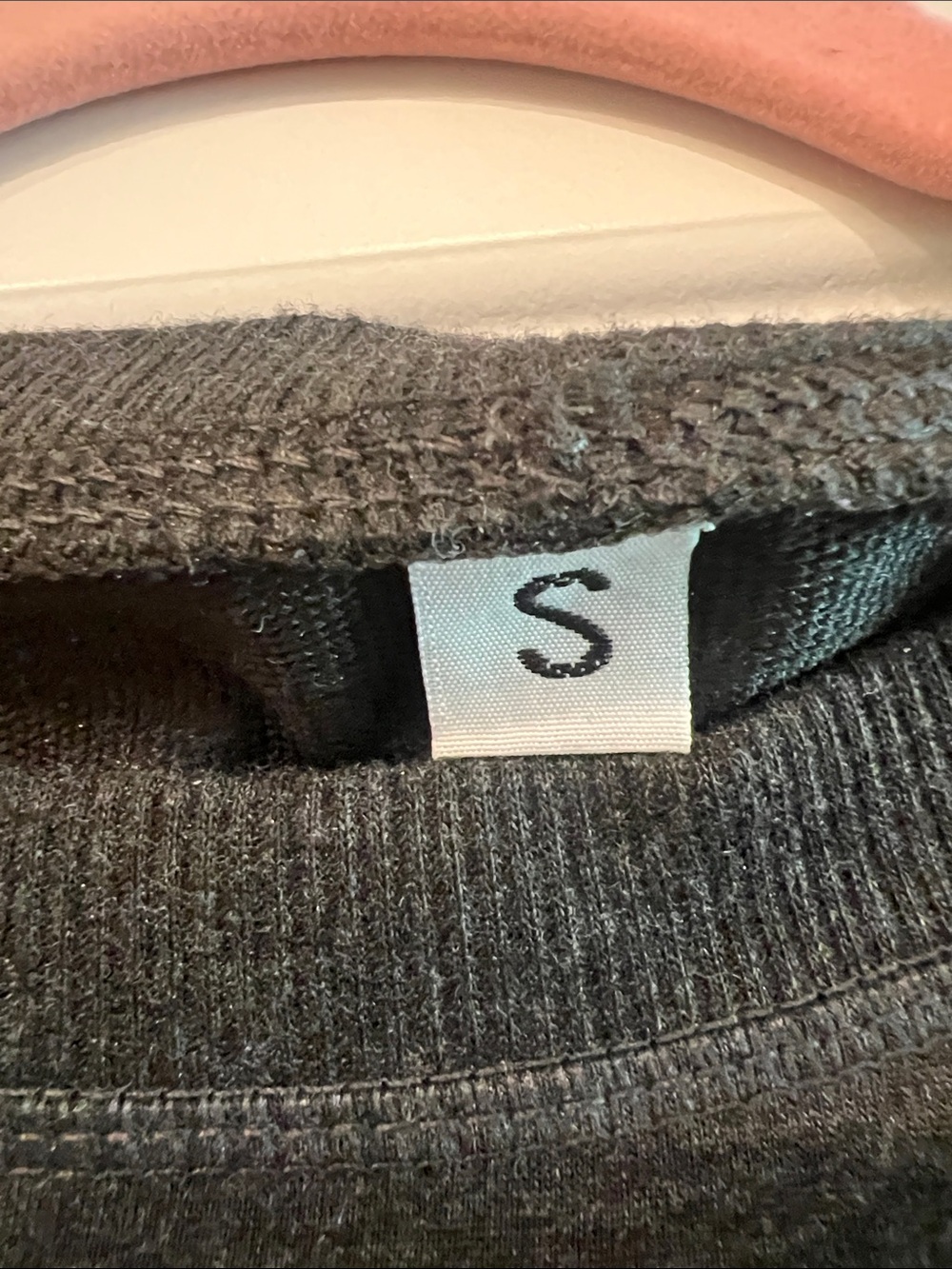 Beginning Boutique Dark Charcoal Sweatshirt with White and Blue GIGI Lettering - Picture 2 of 16